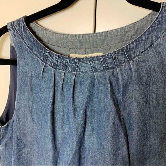 Women’s Fossil Double Pocket Denim Tank Dress - Picture 3 of 16